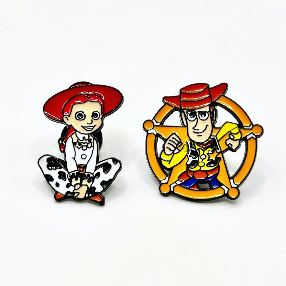 Woody Jessie Disney Enamel Pin Set Unisex OS Multi Toy Story Sheriff Cowboy Pin